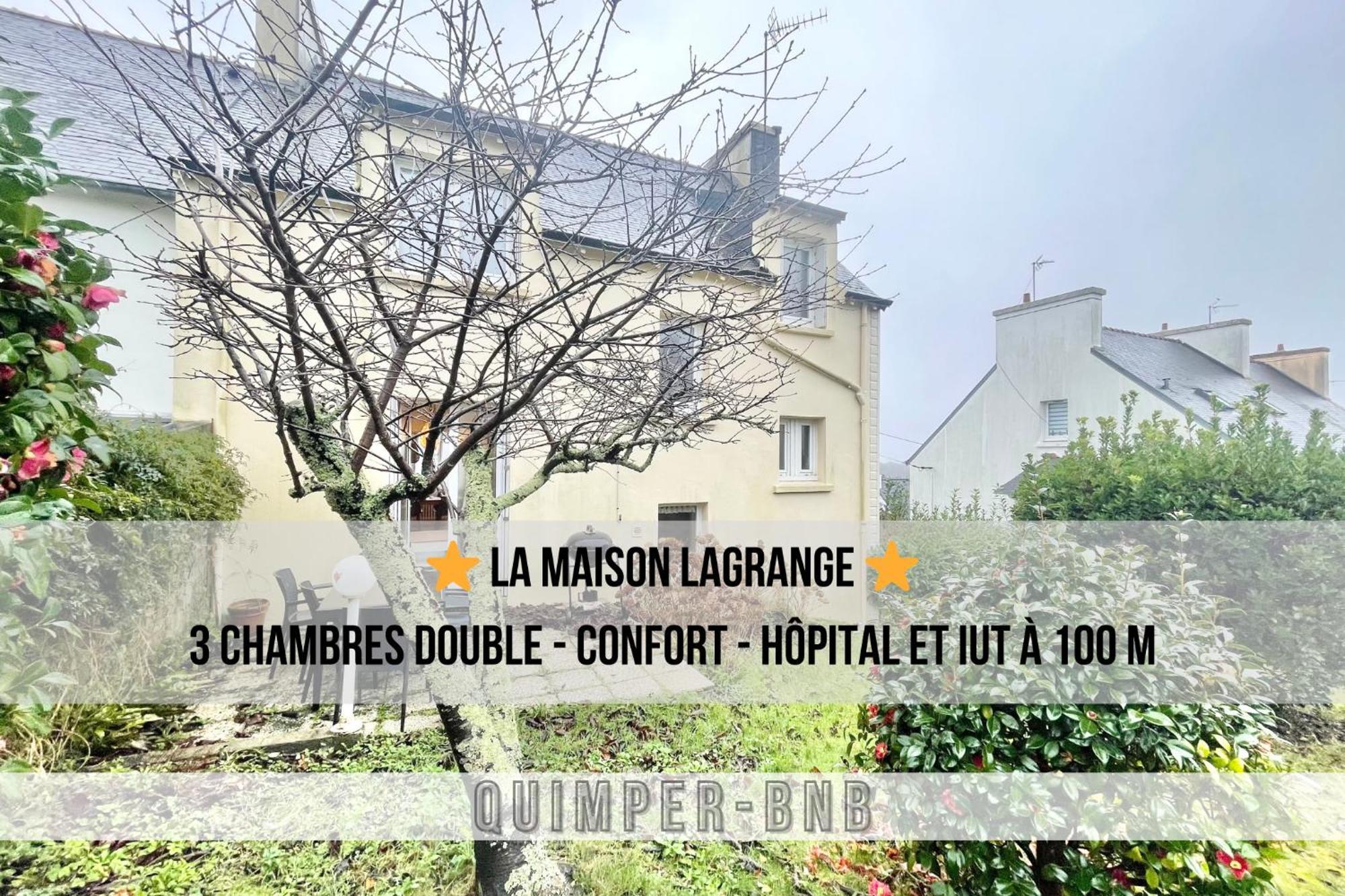 Maison Lagrange - 4 Chambres Quartier Iut Hopital Quimper Exterior foto